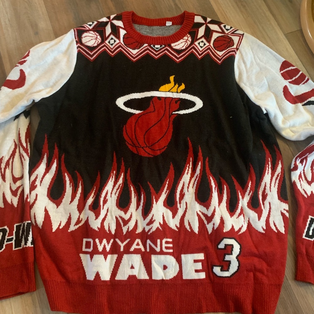 Miami Heat Wade XXL Mens Christmas Sweater